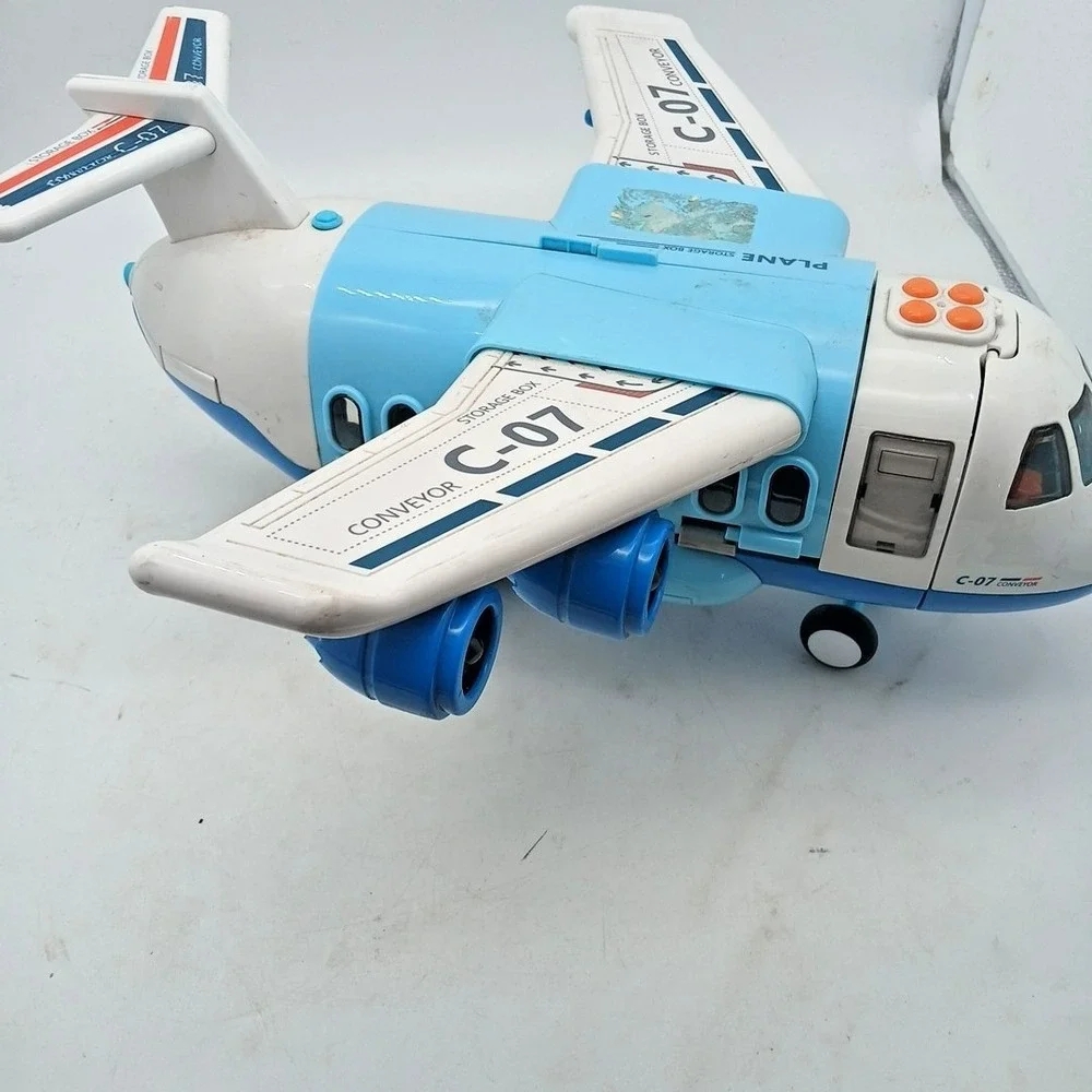 TEMI C-07 RANSPORT PLANE Toy Lights Sounds Works Large Airplane Early‎ Education